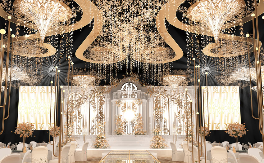 高淳花木兰喜事汇金色大厅效果展示